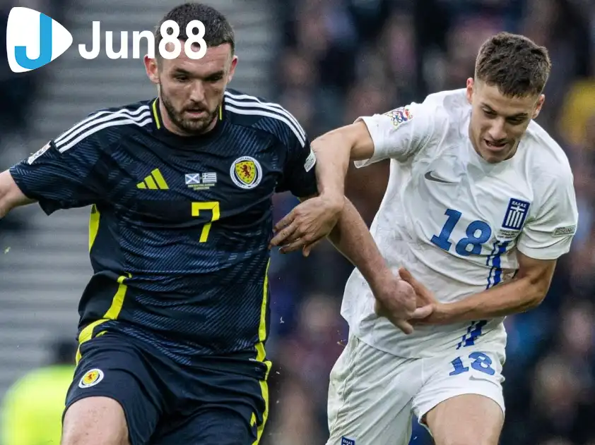 Hy Lạp và Scotland đã ở 2 chiều hướng trái ngược nhau ở bảng C (Ảnh: ESPN) Hy Lạp và Scotland đã ở 2 chiều hướng trái ngược nhau ở bảng C (Ảnh: ESPN)
